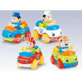 Mini cartoon animais brinquedos de carro de fricção para o bebê mini carro plástico